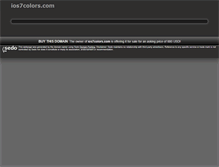 Tablet Screenshot of ios7colors.com
